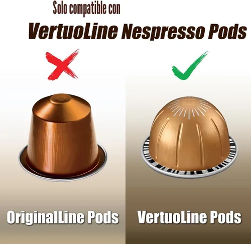 Miniatura 4 de Deco Brothers cajón de almacenamiento con soporte para cápsulas Nespresso vidrio templado, VertuoLine Negro