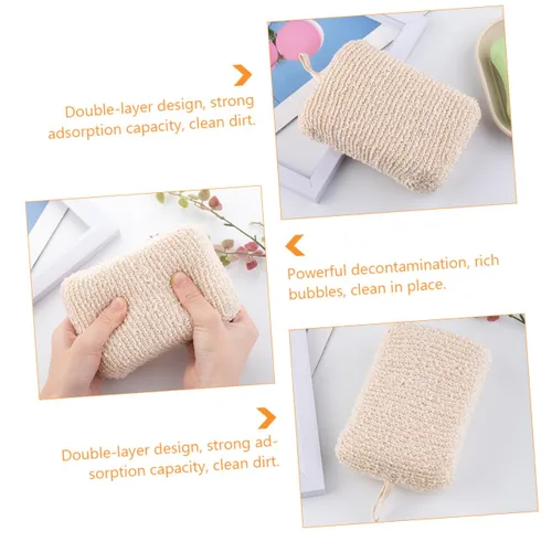 Miniatura 6 de Outanaya 2 toallas hidratantes para ducha, esponja natural, esponja para el cuerpo, esponja natural, esponja para el cuerpo, 2