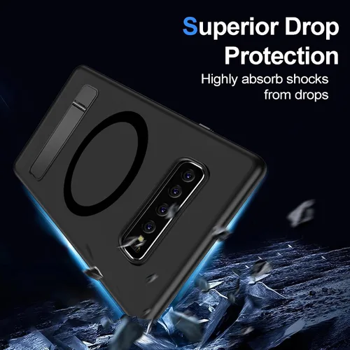 Miniatura 5 de Funda magnética para Samsung Galaxy Note 10 (6.3 pulgadas) [compatible con Magsafe] parachoques de TPU suave + parte trasera transparente