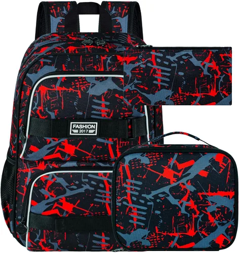 Miniatura 9 de Mochila para laptop, 16 pulgadas, bolsa escolar y bolsa de almuerzo, mochilas resistentes al agua para adolescentes, niñas, mujeres, estudiantes