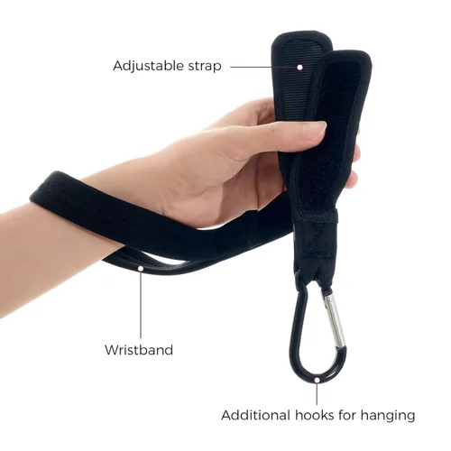 Miniatura 4 de Momcozy Correa de mango para cochecito de bebé Correa de muñeca de seguridad Correa de mano ajustable para silla de ruedas con ganchos