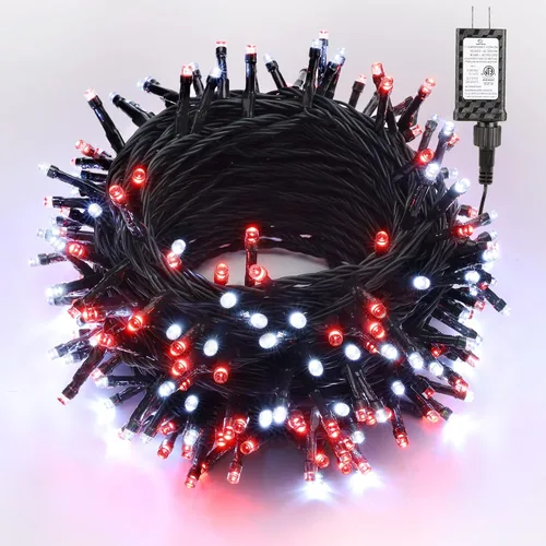 Miniatura 16 de Brizled - Luces inteligentes para árbol de Navidad, 20 metros / 66 pies, 200 luces LED que cambian de color, control por aplicación y voz, Rojo