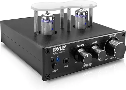 Miniatura 8 de Pyle Amplificador de Tubo Bluetooth Receptor Estéreo - Amplificador de Potencia Estéreo de Audio para el Hogar de 1000W Receptor Amplificador
