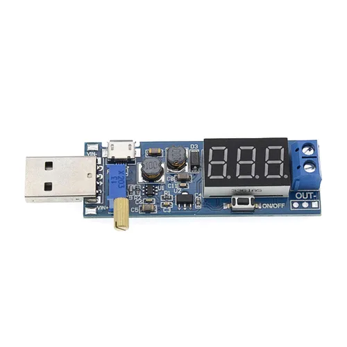 Miniatura 7 de 2 unids USB Buck Boost Convertidor ajustable Step Up Step Up Módulo de fuente de alimentación Regulador de voltaje DC-DC 5V a 3.3V 9V 12V 18V 24V