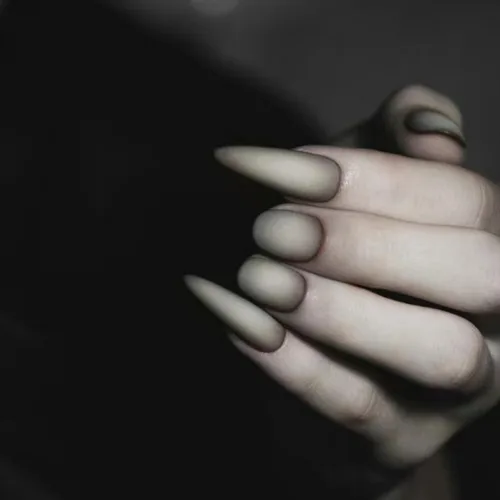 Miniatura 26 de Uñas postizas a presión para Halloween, con forma de hueso gótico, de terror, de cobertura completa, color blanco y negro, acrílico, para fiestas