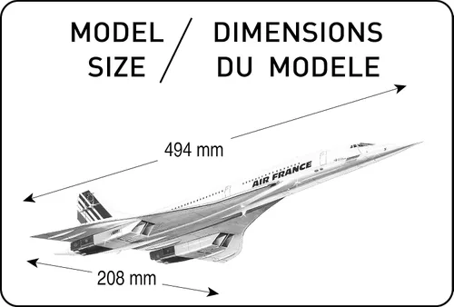 Miniatura 2 de Heller Kit de construcción de modelo de avión supersónico Concorde