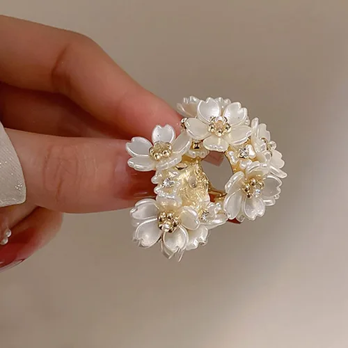 Miniatura 3 de Aretes para mujer, 1 par de aretes de aro geométricos brillantes con incrustaciones de diamantes de imitación a juego, aretes de círculo de empalme
