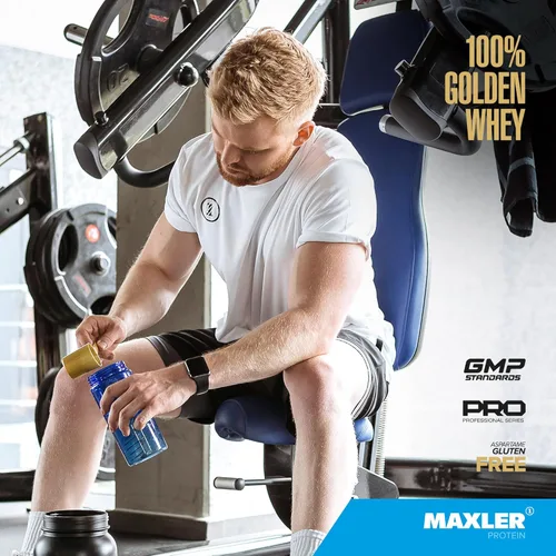 Miniatura 5 de Maxler 100% proteína de suero de leche dorada – 0.88 oz de proteína de suero de alta calidad en polvo por porción – Pre, post e intra entrenamiento