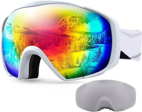 Miniatura 30 de OutdoorMaster Gafas de esquí con cubierta, gafas de nieve para snowboard OTG antivaho
