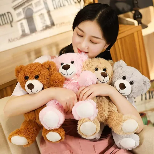 Miniatura 3 de Juguete de Peluche de Oso Teddy, Oso Teddy de Peluche de 13.5 Pulgadas, Animal de Peluche de Cumpleaños para Niños y Niñas Amigas