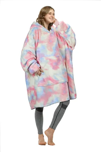 Miniatura 34 de Catalonia Sudadera con Capucha Manta Extragrande, Cómoda Sudadera Sherpa Usable, Regalo para Ella