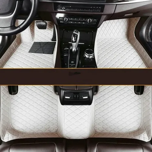 Miniatura 32 de Alfombrillas personalizadas con diamantes para el 97 % de los autos, SUV, deportivos, cobertura completa, lindos tapetes de piso de cuero