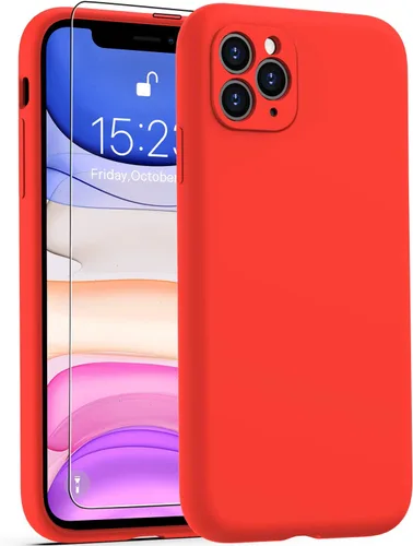 Miniatura 77 de DEENAKIN Funda de silicona compatible con iPhone 12 con protector de pantalla, mejora la protección de la cámara, funda protectora suave y flexible