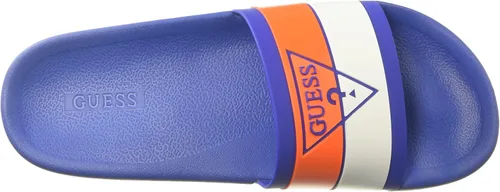Miniatura 5 de GUESS Sandalias Edeno Slide para hombre, Azul (Medium Blue)