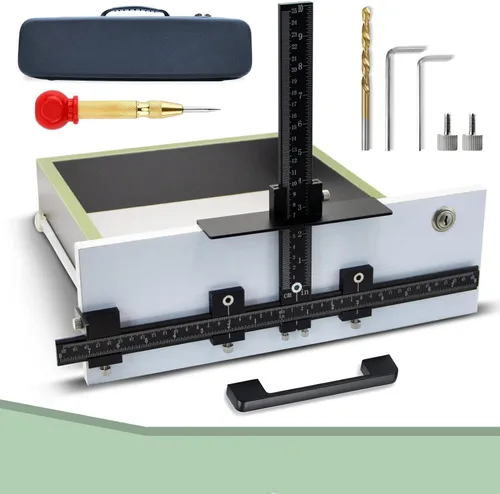 Plantilla para Herrajes de Gabinete, Herramienta de Plantilla para Manijas de Gabinete de Aleación de Aluminio - Plantilla de Gabinete para
