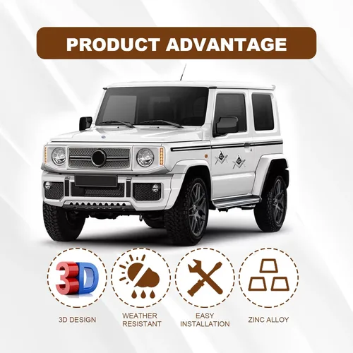 Miniatura 5 de 2 piezas de emblema de automóvil masónico 7 cm de compás auto camión metal adhesivo, escuadra masónica auto motocicleta regalo accesorios