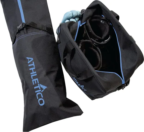 Miniatura 4 de Athletico Bolsa de esquí y bolsa para botas de esquí - Bolsas de esquí para viajes aéreos - Bolsas de esquí de nieve sin acolchado para esquís
