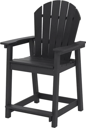 OTSUN Silla Adirondack, silla para hoguera, resistente a la intemperie, ergonómica, reposabrazos, sillas de fogata, fácil montaje en 4 pasos, color
