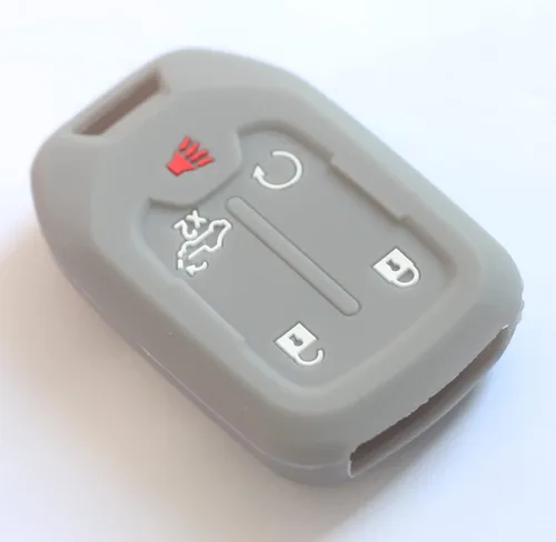 Miniatura 6 de 2 fundas para llavero de 5 botones compatibles con Chevy Silverado, Gris negro, Pequeño
