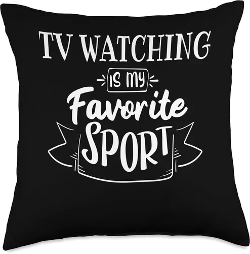 Miniatura 4 de TV watching favorite hobby TV Watching is My Favorite Sport - Almohada de 16 x 16 pulgadas, multicolor