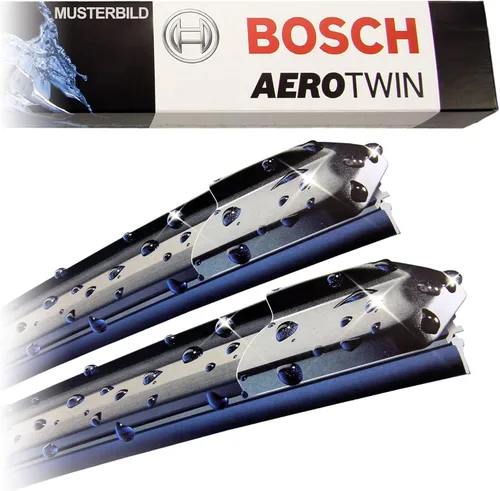 Miniatura 6 de Bosch 3397009843 AeroTwin Repuesto original de limpiaparabrisas OE para lado del conductor y del pasajero - Paquete de 2 (22" x 22")