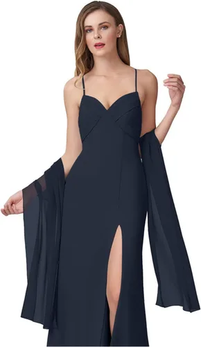 Miniatura 8 de Chales de gasa para mujer, bufandas para dama de honor, boda, noche, graduación, fiesta, ocasiones especiales, vestidos de 90 x 20 pulgadas