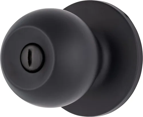 Miniatura 19 de BRINKS Pomos de puerta interiores, pomos de puerta de bola de transición sin bloqueo, negro mate para decoración tradicional y de transición