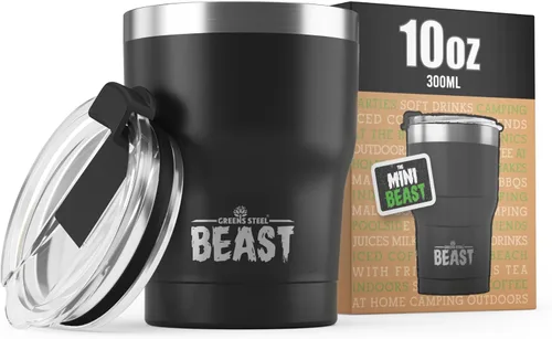 Miniatura 24 de Beast Vaso Térmico de 30 oz de Acero Inoxidable con Aislamiento al Vacío para Café y Hielo de Doble Pared Termo de Viaje (Rojo Arándano)