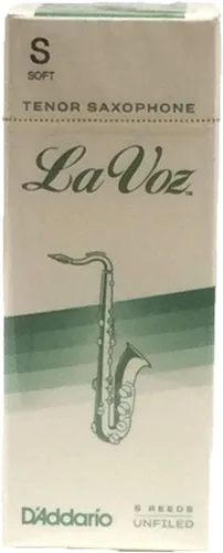 Miniatura 15 de D'Addario Royal Cañas de saxofón tenor orgánico La Voz, tamaño mediano de fuerza, paquete de 10