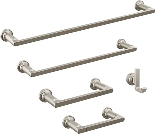 Miniatura 2 de DELTA FAUCET 78908-SS Tetra - Toallero de mano de acero inoxidable, accesorios de baño, 8 pulgadas