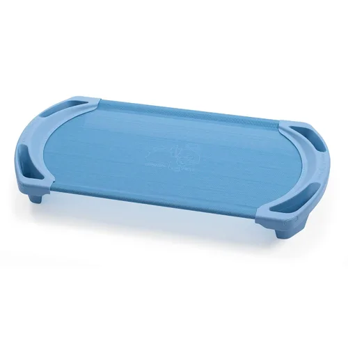 Miniatura 13 de Angeles SpaceLine - Juego de 4 catres para siesta para niños, guardería y preescolar, tamaño pequeño, color verde azulado Verde Azulado Verde