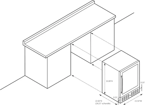 Miniatura 3 de NewAir Refrigerador de bebidas de 24 pulgadas, mini refrigerador con capacidad para 177 latas, acero inoxidable negro con enfriador integrado