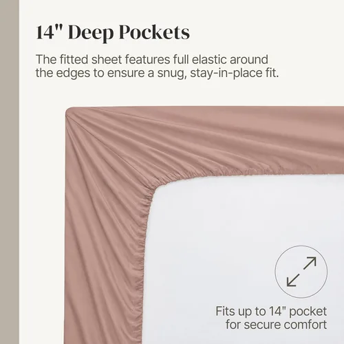 Miniatura 6 de Modern Threads Sábanas Sólidas de Microfibra Suave - Sábanas de Cama de Microfibra Lujosas - Incluye Sábana Plana, Sábana Ajustable con Bolsillos 07