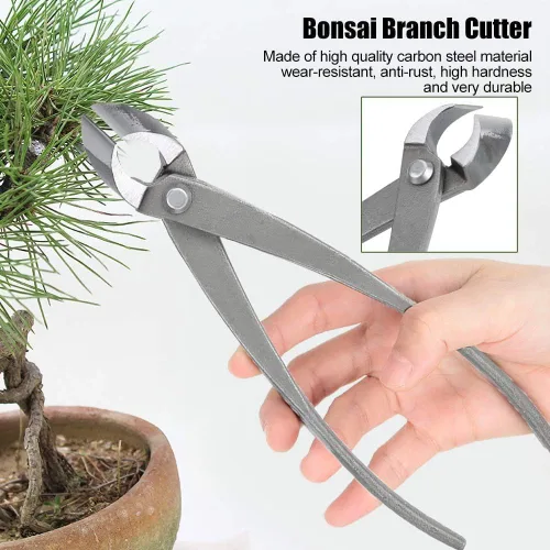 Miniatura 4 de MAVIS LAVEN Cortador de ramas 8 pulgadas Cortador cóncavo Herramientas Bonsai Herramientas de acero al carbono Jardinería Tijeras Herramientas