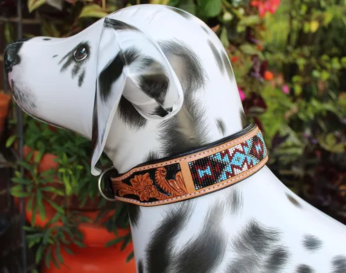 Miniatura 4 de ProRider Collar de perro de cachorro 100% de cuero de vaca hecho a mano de 9 a 13 pulgadas 6064TL