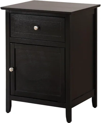 Miniatura 9 de Glory Furniture Izzy Mesita de noche de madera maciza con 1 cajón/1 puerta, color amarillo