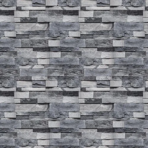 Miniatura 10 de Timeet Papel tapiz de ladrillo para despegar y pegar, papel tapiz de ladrillo blanco y gris, autoadhesivo, papel de pared extraíble para decoración