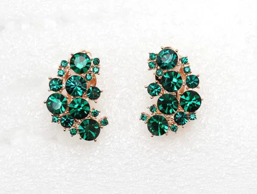 Miniatura 4 de Faship Preciosos pendientes florales con clip