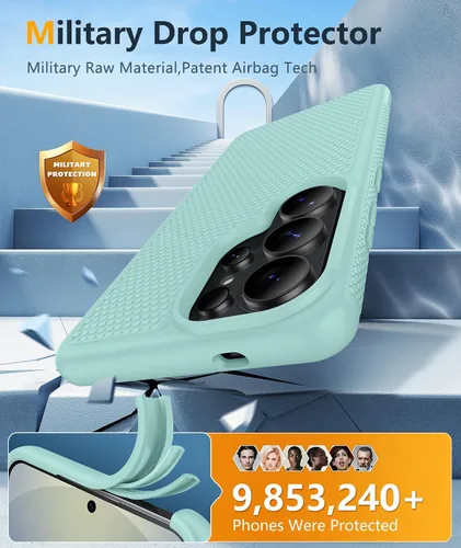 Miniatura 254 de FNTCASE Funda para iPhone 17 Pro: Fundas delgadas translúcidas de color azul claro compatibles con MagSafe, protección completa de la cámara