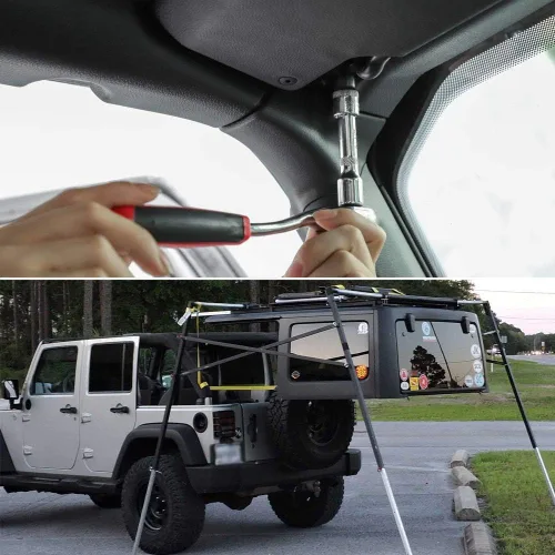 Miniatura 7 de Kit de llaves de casquillo JeCar para la eliminación de techo rígido y puerta, juego Torx compatible con Jeep Wrangler 1997-2023 TJ JK JL