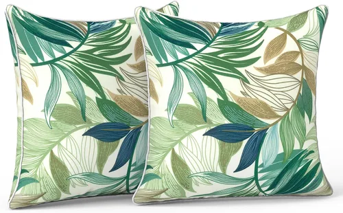 Miniatura 30 de LVTXIII Juego de 2 almohadas lumbares para patio, 12 x 20 pulgadas, resistentes a la decoloración, para exteriores con interiores, cojines lumbares
