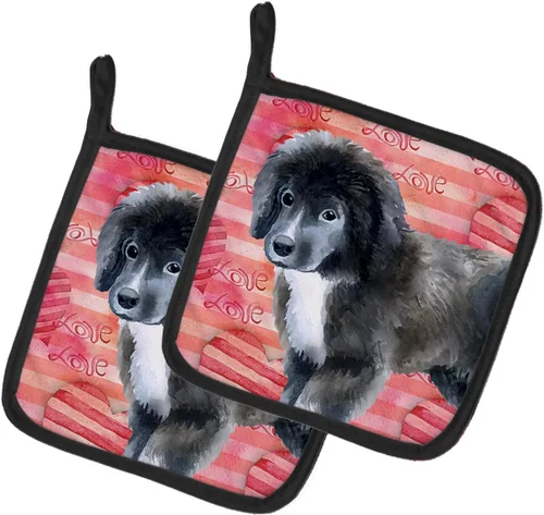 Miniatura 107 de Caroline's Treasures BB9655PTHD - Juego de soportes para ollas de cocina resistentes al calor, almohadillas calientes para horno, 7 1/2 x 7 1/2