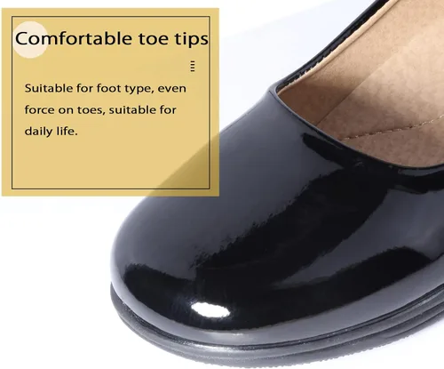 Miniatura 5 de Amtidy Zapatos planos de uniforme escolar para niñas, zapatos planos para bodas, fiestas