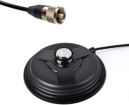 Miniatura 5 de UAYESOK Mini NMO soporte magnético base W/5M cable coaxial de baja pérdida para antenas móviles NMO