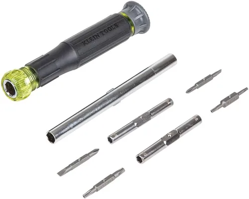 Miniatura 10 de Klein Tools 32314 Destornillador electrónico, 14 en 1 con 8 puntas de precisión, ranurado, Phillips y brocas TORX a prueba de manipulación, 6 llaves