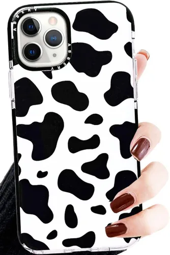 Miniatura 22 de Abbery Diseñado para iPhone 8 Plus/7 Plus/6 Plus/6S Plus Funda transparente con estampado de vaca, linda funda protectora de silicona TPU