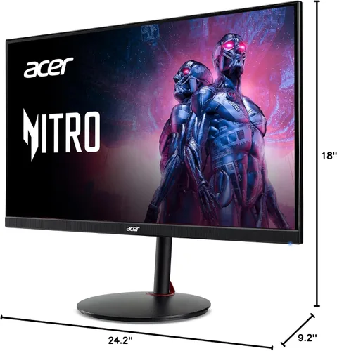 Miniatura 15 de Acer Nitro 27" WQHD 2560 x 1440 PC Gaming IPS Monitor AMD FreeSync Premium hasta 180Hz Actualización 0.5ms DCI-P3 95% 1 puerto de pantalla 1.2 y 2