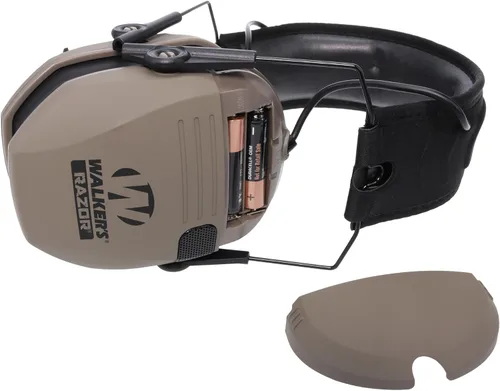 Miniatura 4 de Walker's Razor Slim Orejeras de perfil bajo con protección auditiva y gafas de seguridad FDE