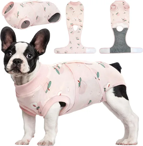 Miniatura 46 de Kuoser Traje de recuperación de cirugía para perros, traje de recuperación para perros machos hembras, mameluco para perro después de la cirugía
