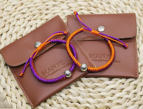 Miniatura 21 de MANYC Basketball Bracelets Adjustable for Boys, Girls, and Adults Handmade Gifts for Basketball Players
